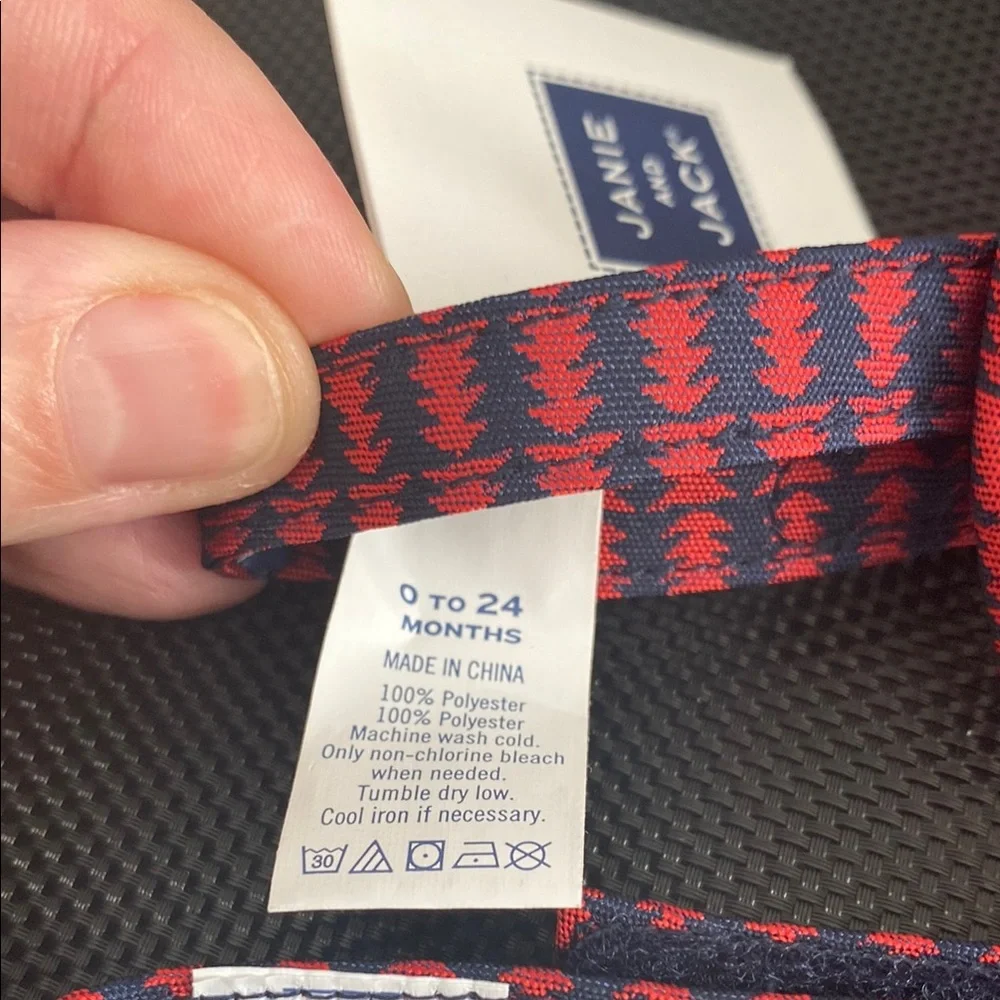 Janie and Jack Red and Blue Kids Bow Tie Set